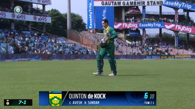 IND vs SA 2022, 3RD ODI: Quinton De Kock  Wicket