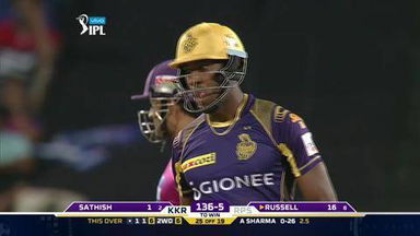 M20: RPS vs KKR – Andre Russell Six