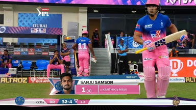 M54: KKR vs RR – Sanju Samson Wicket