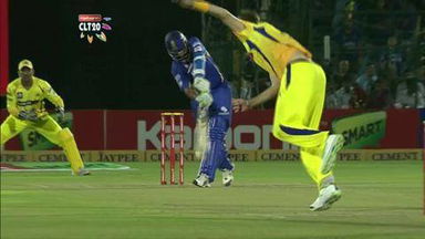 M21: RR vs CSK –  Rahul Dravid b Morris