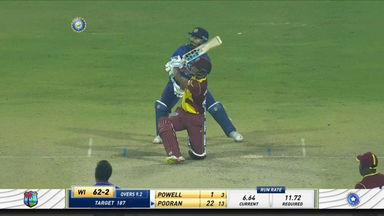 IND vs WI 2022, 2ND T20I: Nicholas Pooran Six