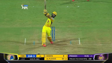 M15: KKR vs CSK – Moeen Ali Six