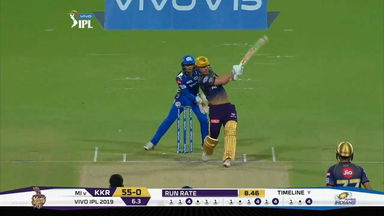 M47: KKR vs MI – Chris Lynn Six