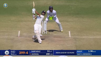 IND vs ENG 2024, 3RD Test: Yashasvi Jaiswal Six