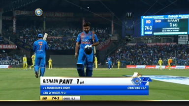 IND vs AUS 2019, 2nd T20I: Rishabh Pant Wicket
