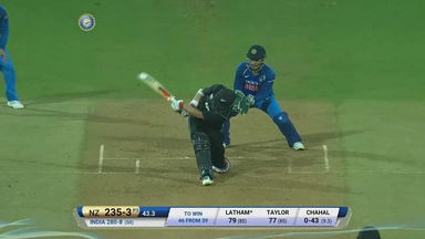 IND vs NZ 2017, 1st ODI: Tom Latham Six