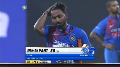 IND vs WI 2018, 3rd T20I: Rishabh Pant Wicket