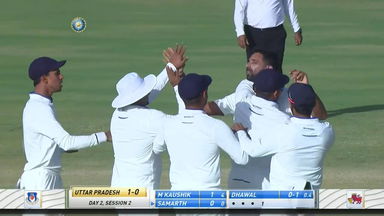 Ranji Trophy 2021-22, Mumbai v Uttar Pradesh, SF-2: Uttar Pradesh 1st Innings Fall of Wickets