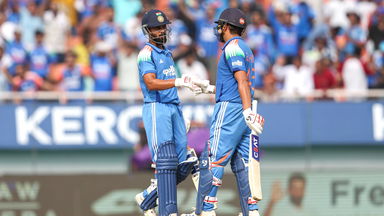 Charge on! Rohit-Ruturaj take on Lawes