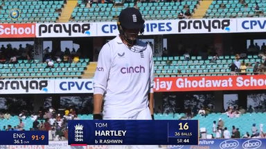 IND vs ENG 2024, 3RD Test: Tom Hartley Wicket