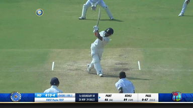 IND vs WI 2018, 1st Test Day 2: Rishabh Pant Six