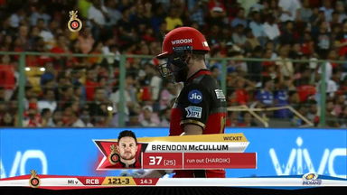 M31: RCB vs MI – Brendon McCullum Wicket