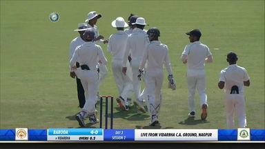 Cooch Behar Trophy 2019-20, Final: Vidarbha vs Baroda - Fall of wickets, Baroda 2nd Innings