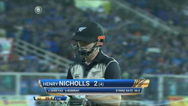 IND vs NZ 2017, 3rd T20I: Henry Nicholls Wicket