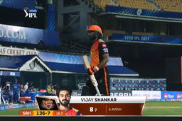 M20: SRH vs DC – Vijay Shankar Wicket
