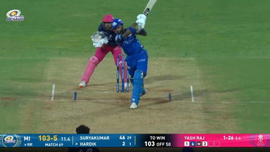 IPL 2026 M69: MI vs RR - Hardik Pandya Six