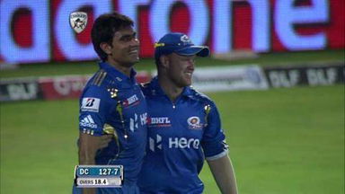 Match 9 DC vs MI – Mishra's Wicket