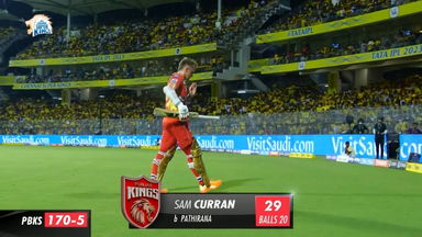 M41: CSK vs PBKS –  Sam Curran   Wicket