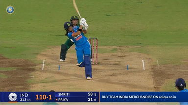 IND-W vs SA-W 2024, 3rd ODI: Priya Punia Six