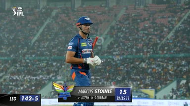 M21: LSG vs PBKS – Marcus Stoinis Wicket