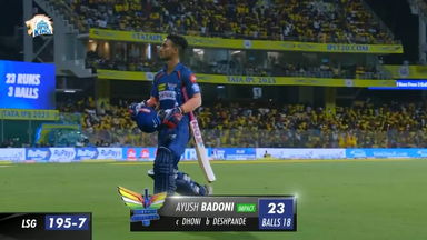 M06: CSK vs LSG – Ayush Badoni Wicket