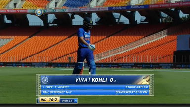 IND vs WI 2022, 3RD ODI: Virat Kohli Wicket