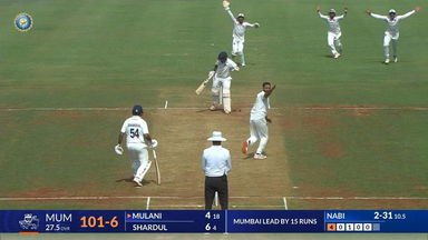 Ranji Trophy 2025, Mumbai vs J & K: Mumbai 2nd Innings Fall of Wickets