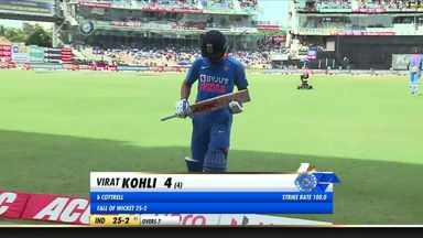 IND vs WI 2019, 1st ODI: Virat Kohli Wicket