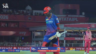 IPL 2026 M43: RR vs DC -KL Rahul Wicket