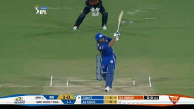 M19: SRH vs MI – Rohit Sharma Six
