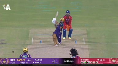 IPL 2026 M38: LSG vs KKR - Rinku Singh Six
