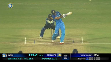 IND vs SL 2023, 3RD T20I: Shubman Gill  Six