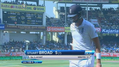 IND vs ENG 2016 - 2nd Test, day 5 : Stuart Broad Wicket