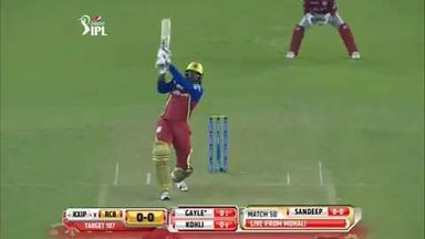 M50: KXIP vs RCB – Chris Gayle Six