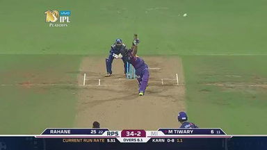 Q1: MI vs RPS – Manoj Tiwary Six