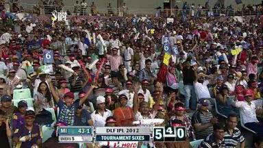 Match 58 KKR vs MI – Sharma's 2nd Six