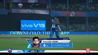 M37: DC vs KXIP – Rishabh Pant Wicket