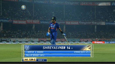 IND vs SA 2022, 3RD T20I: Shreyas Iyer Wicket