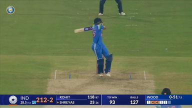 IND vs ENG 2025, 2nd ODI: Shreyas Iyer Six