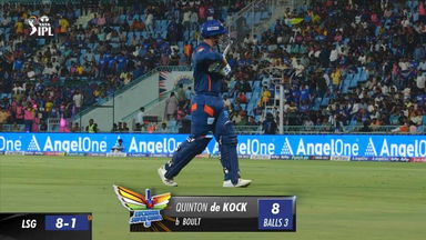 M44: LSG vs RR – Quinton De Kock Wicket