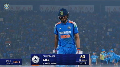 IND vs ENG 2025, 2nd ODI: Shubman Gill Wicket