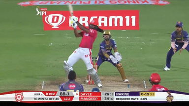 M46: KKR vs KXIP – Chris Gayle Six