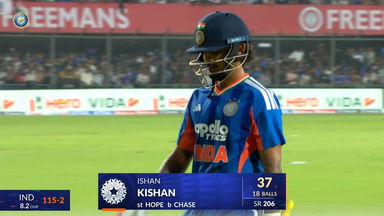 IND vs WI 2026, 3rd T20I: Ishan Kishan Wicket