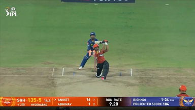IPL 2025 M07: SRH vs LSG - Aniket Verma Six