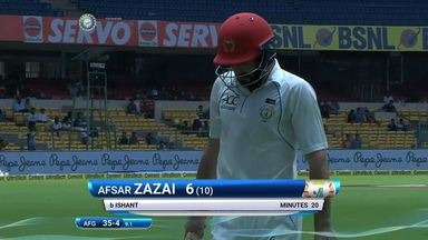 IND vs AFG 2018, 1st Test  Day 2: Afsar Zazai Wicket