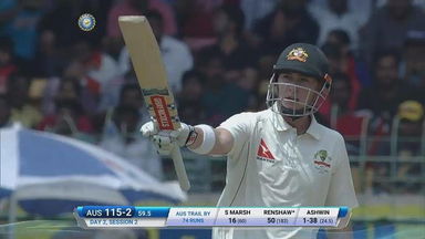 IND vs AUS 2017 - 2nd Test :  AUS 1st Inns Highlights