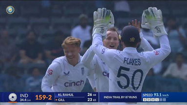IND vs ENG 2024, 1ST Test: India 1st Innings Fall of Wickets