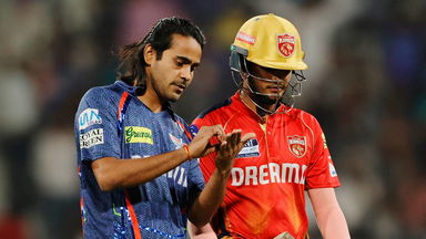 Fiery send-off: Digvesh writes Priyansh's name in his wicket-taking book