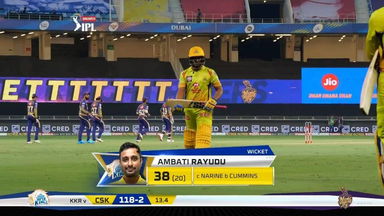 M49: CSK vs KKR – Ambati Rayudu Wicket