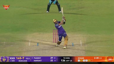 IPL 2025 M68: SRH vs KKR - Manish Pandey Six